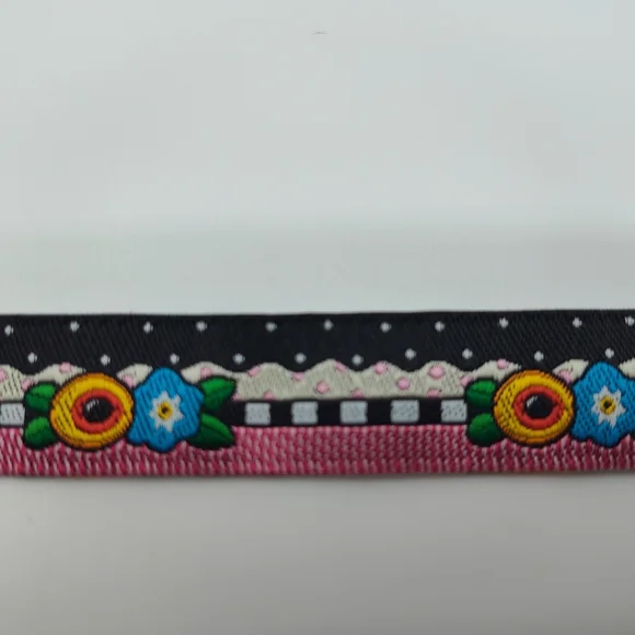 Floral Patterned Ribbon - Pink, Blue, Yellow - Picture 5 of 6